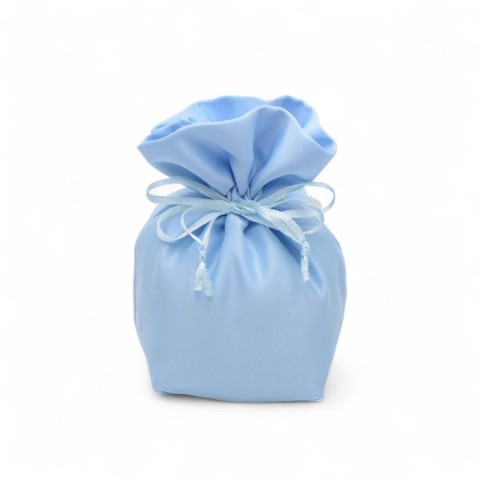 SACCHETTO RASO BON BON 12XH13 CELESTE